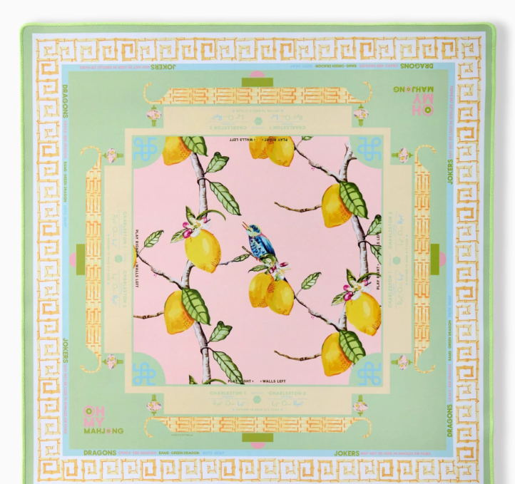 Citrus Songbird Mahjong Mat