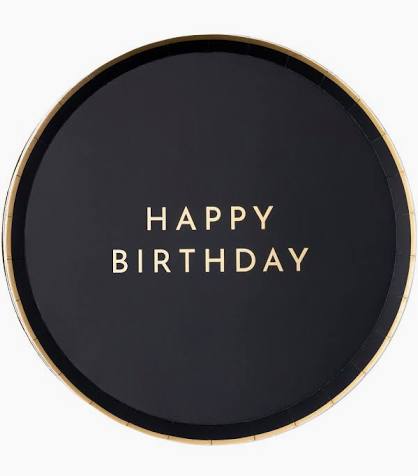 Black Noir Happy Birthday Small Plates
