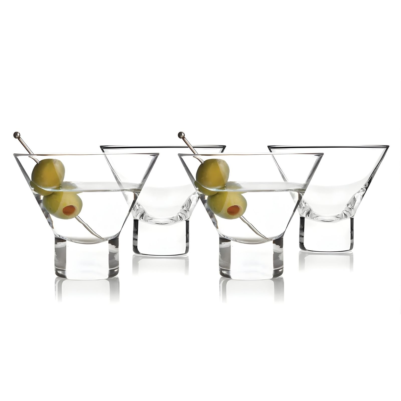 Heavy Base Crystal Martini Glass