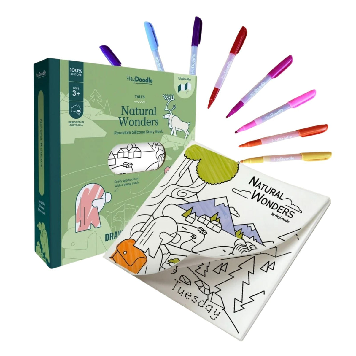 Natural Wonders Tales - Reusable Coloring Book