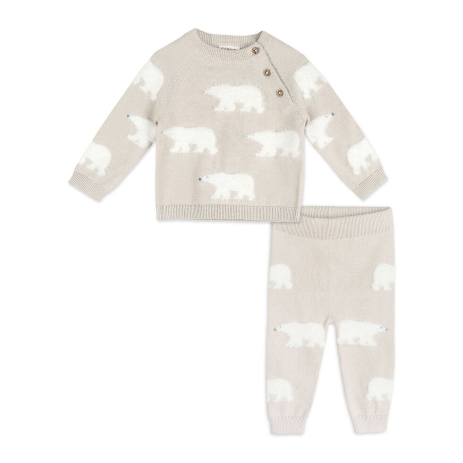 Polar Bear Baby Sweater Pullover & Pants