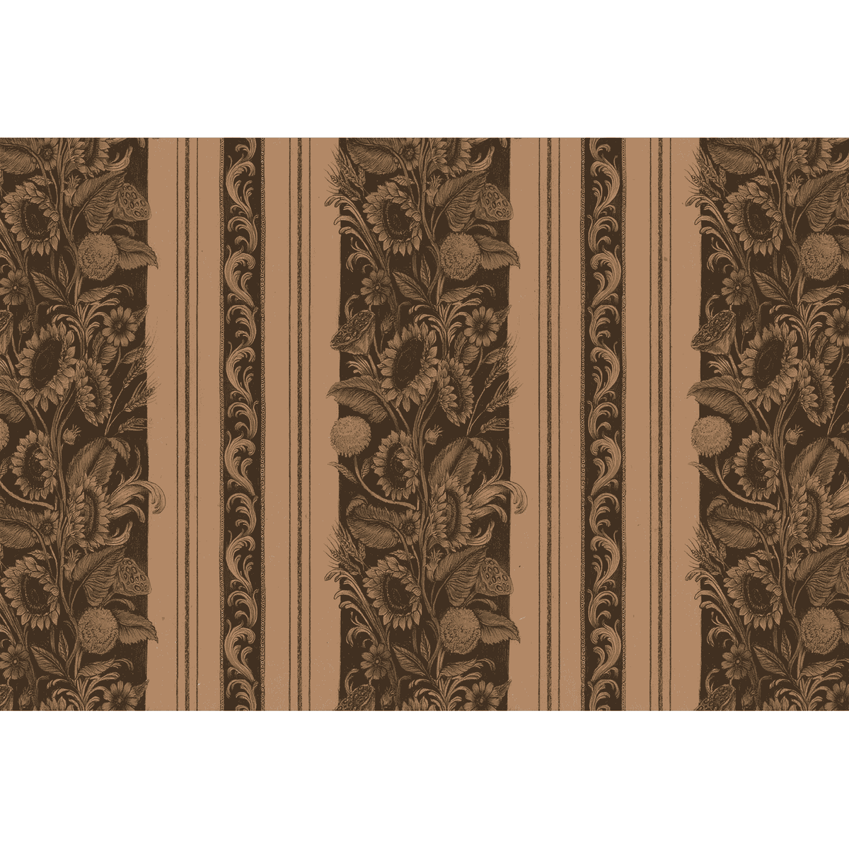 Vintage Sunflower Stripe Placemat