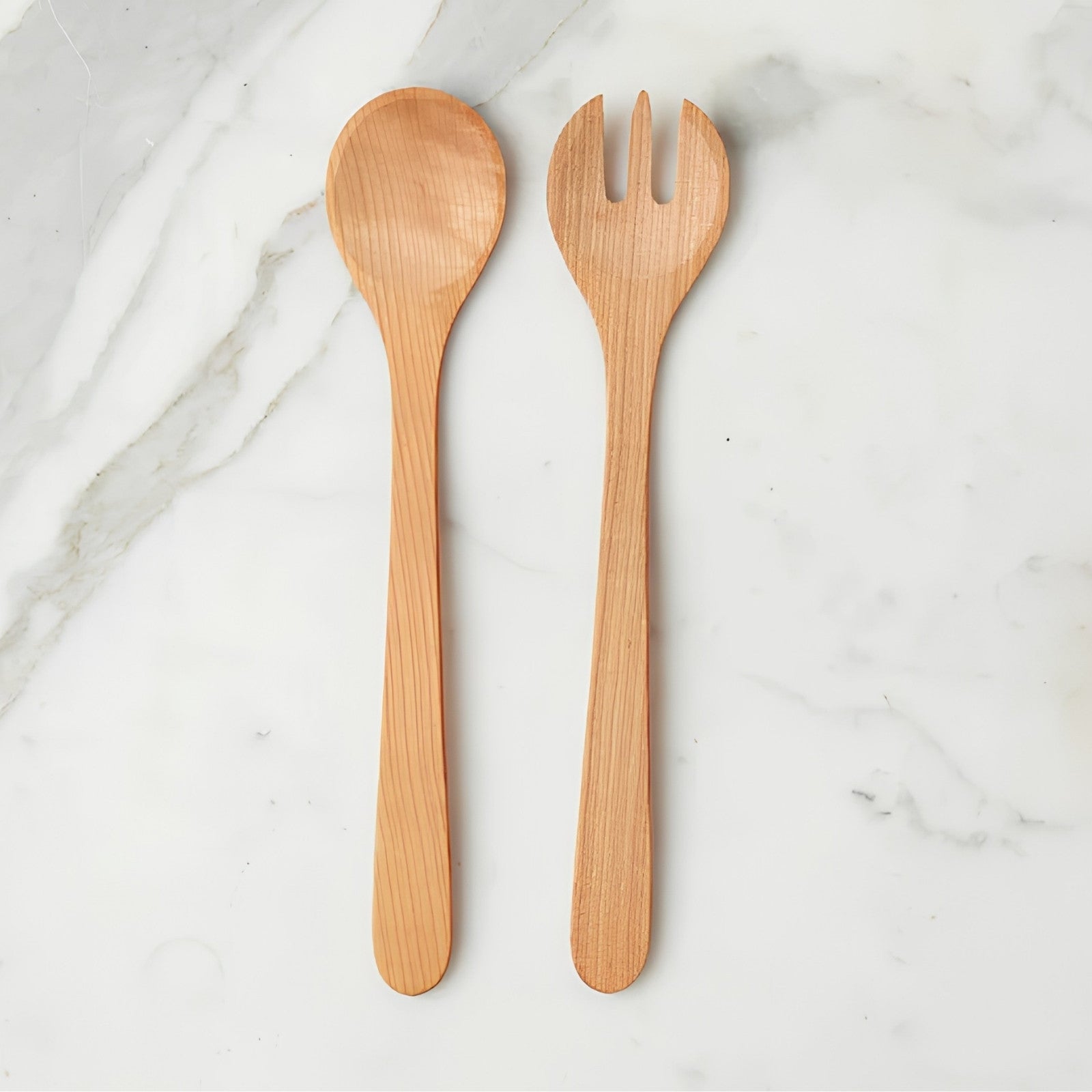 Mediterranean Salad Servers Cherrywood