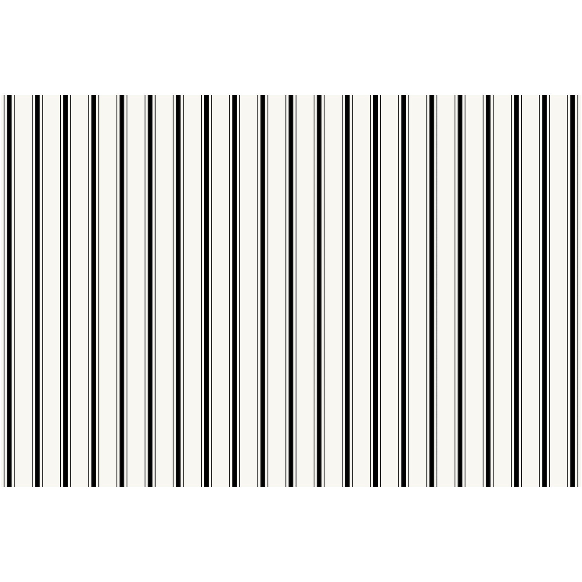 Black Ribbon Stripe Paper Placemat