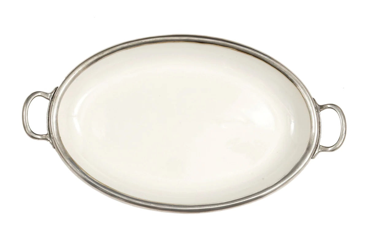 Tuscan Oval Tray with Handles