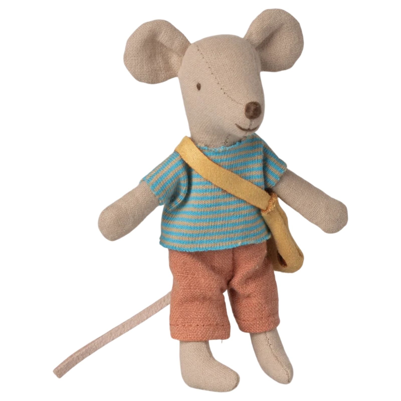 Little brother mouse with bag