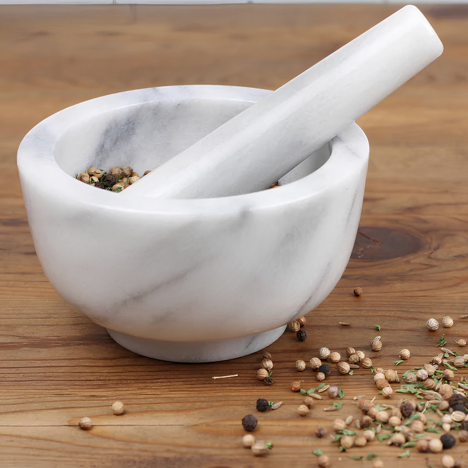 Marble Mortar & Pestle - White