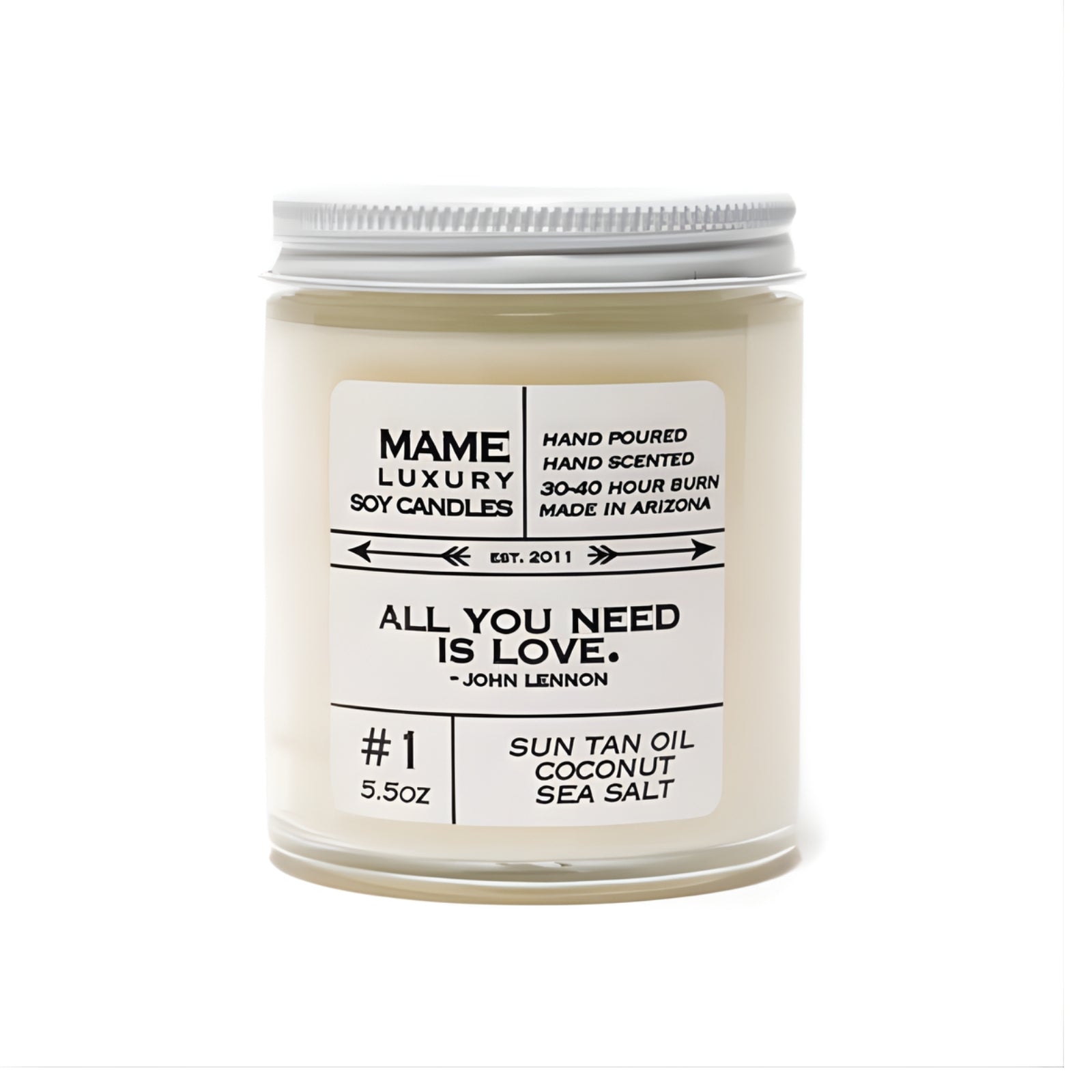 #1 Sun Tan Sea Salt Coconut Candle