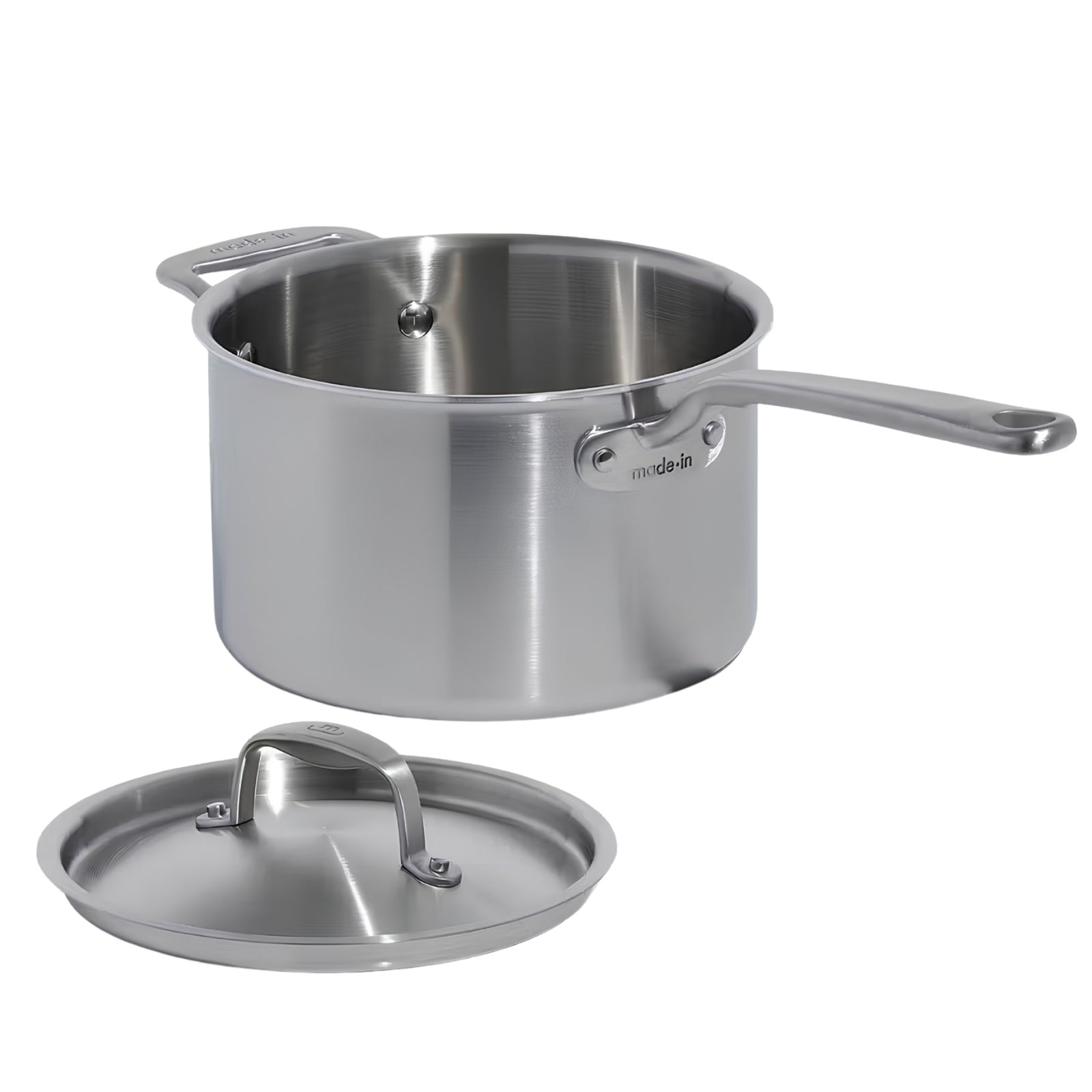 Stainless Clad 4 qt. Saucepan with lid