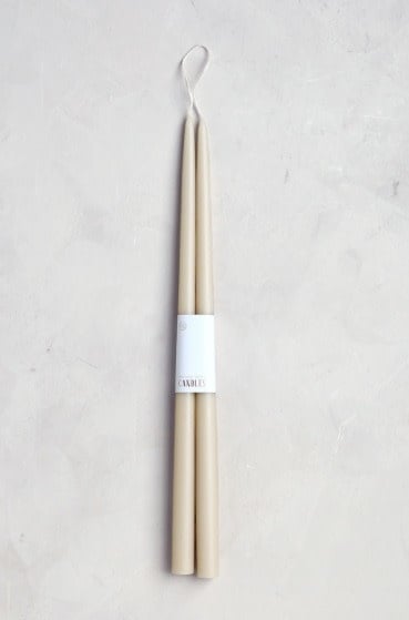 Pair of 18" Taper Candles