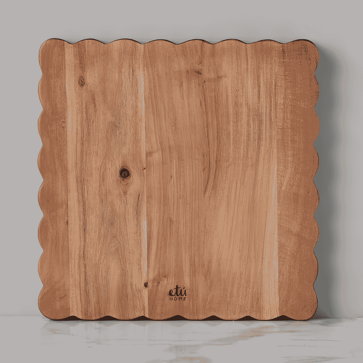 Large Square Scalloped Cutting Board