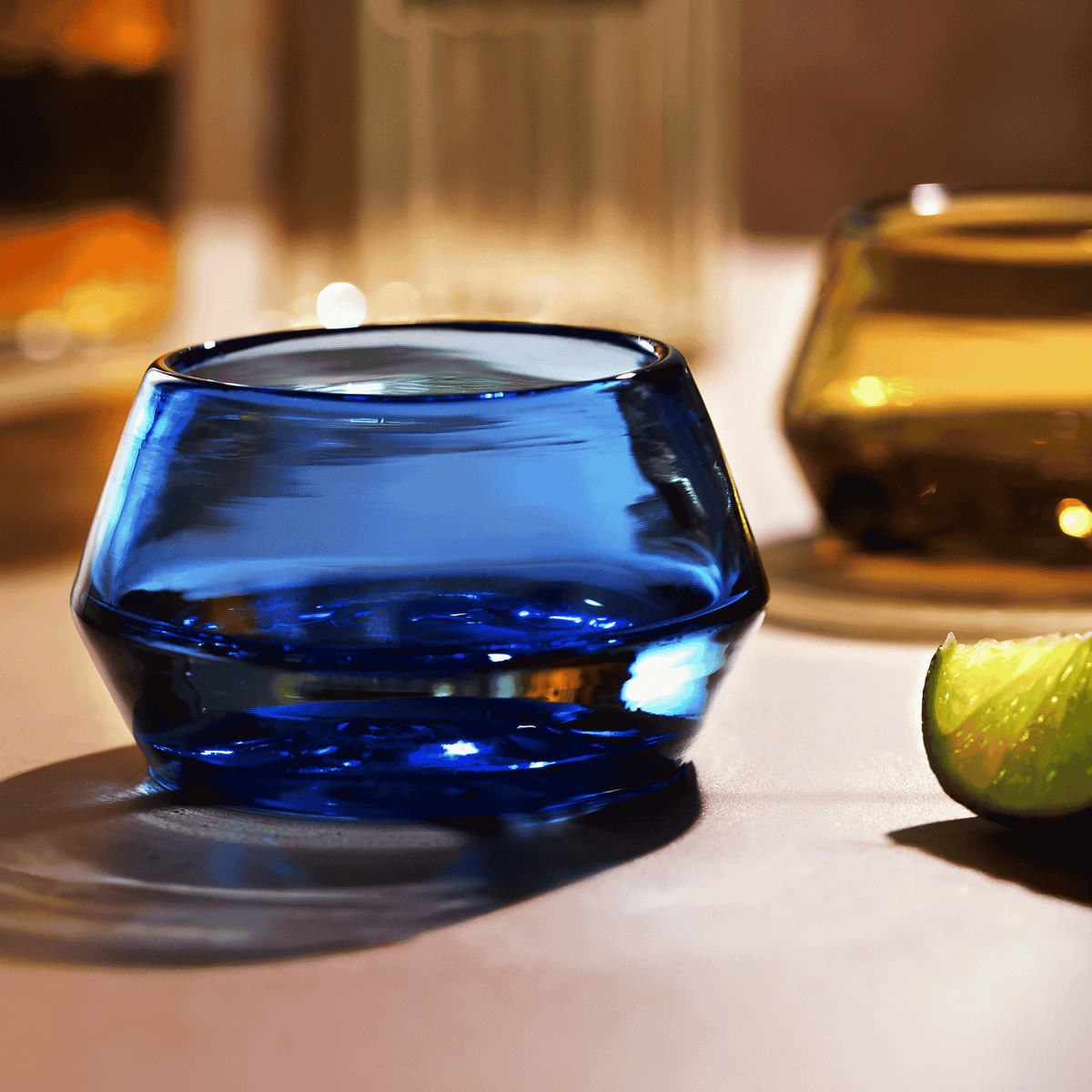 Tequila Copita Glass - Cobalt
