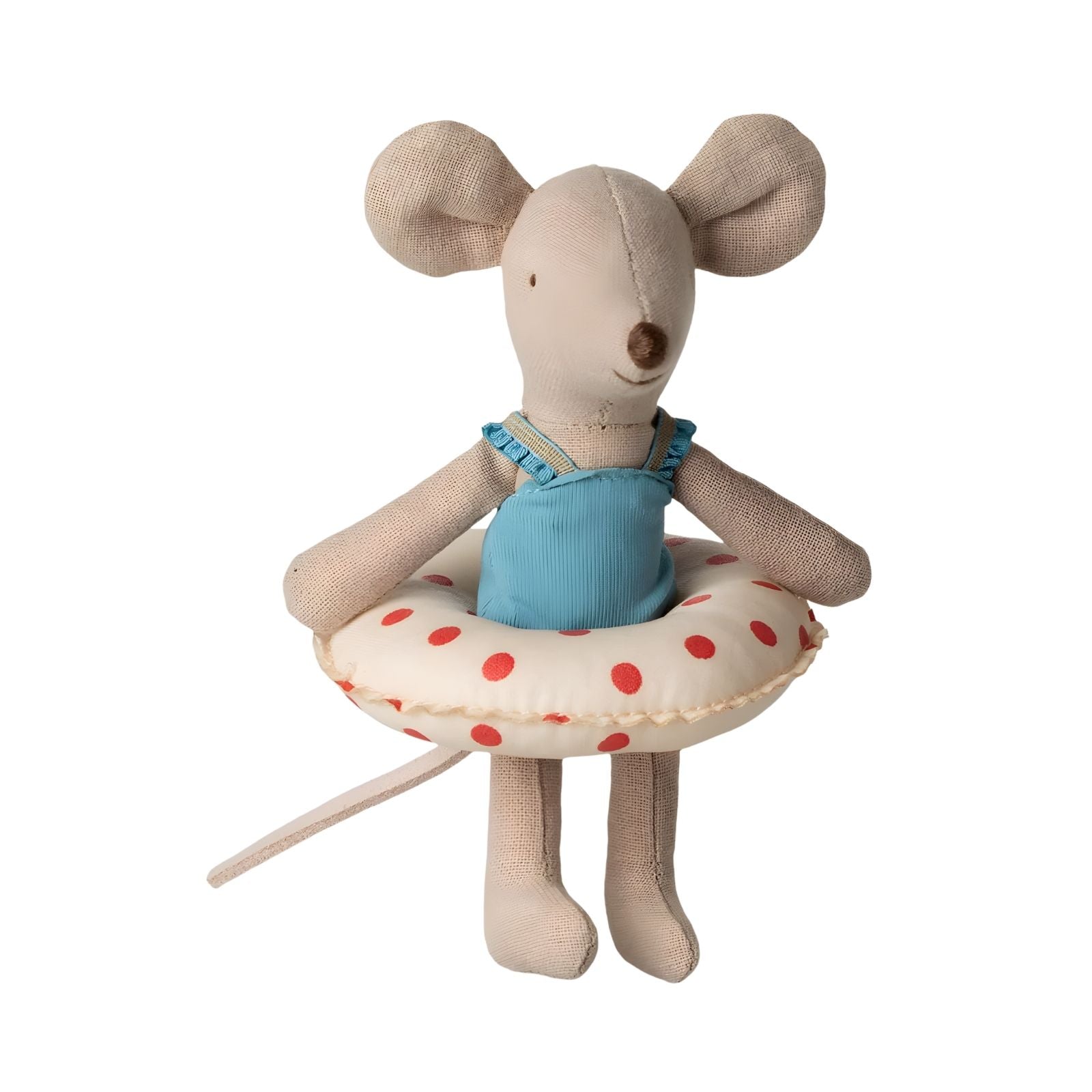 Beach mouse with float, Little sister  - Red dot