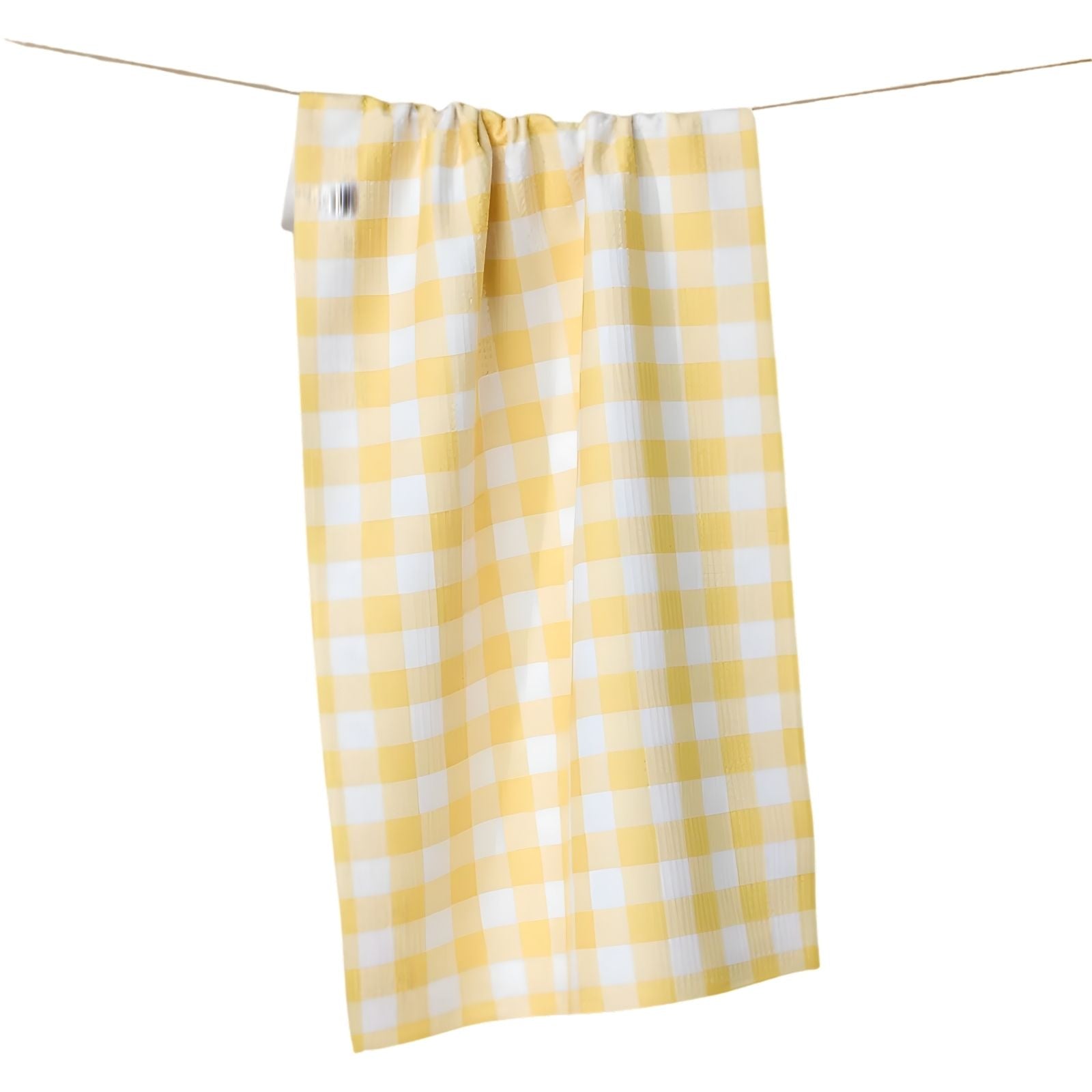 Kitchen Tea Towel  Lemon Gingham
