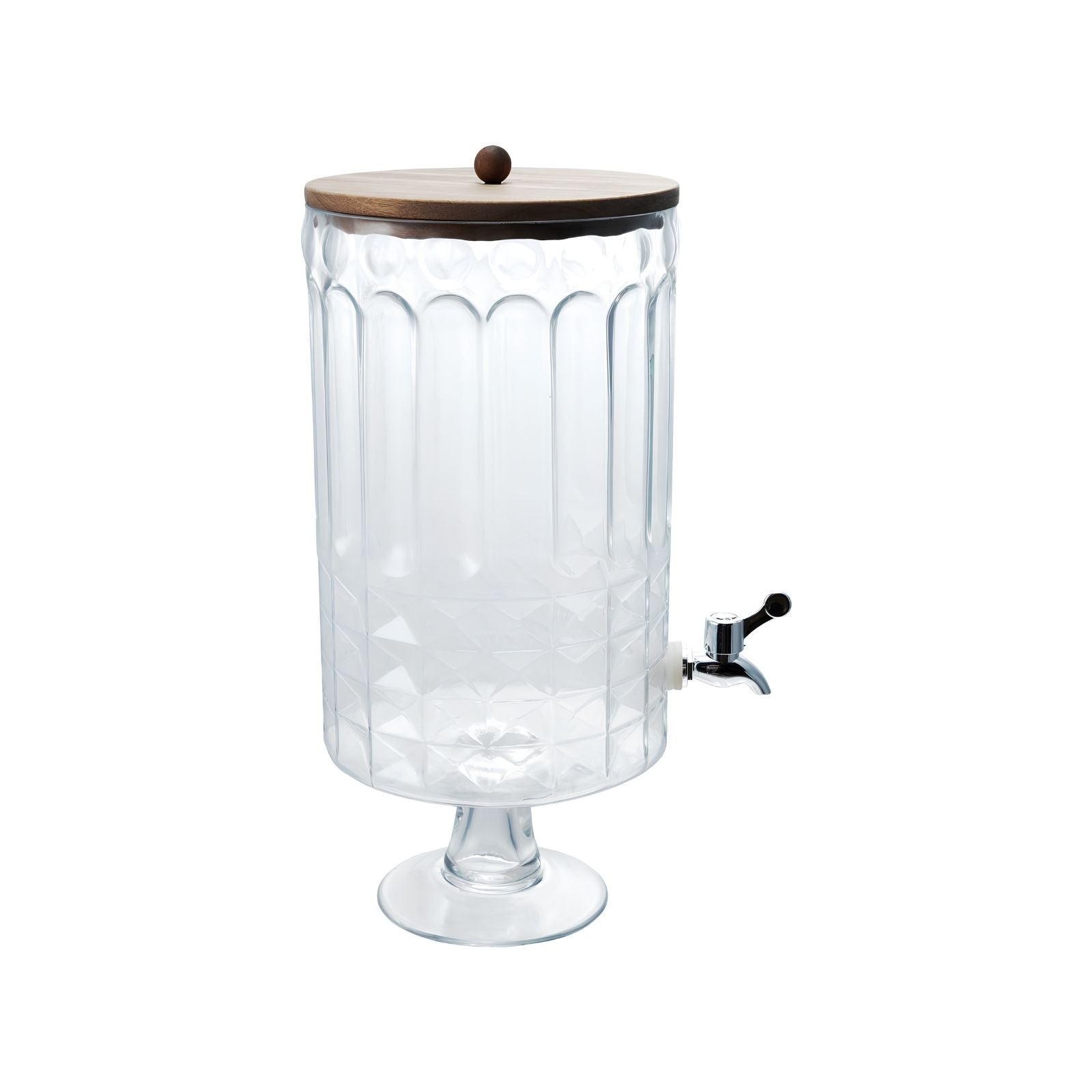 Glass Footed Beverage Dispenser