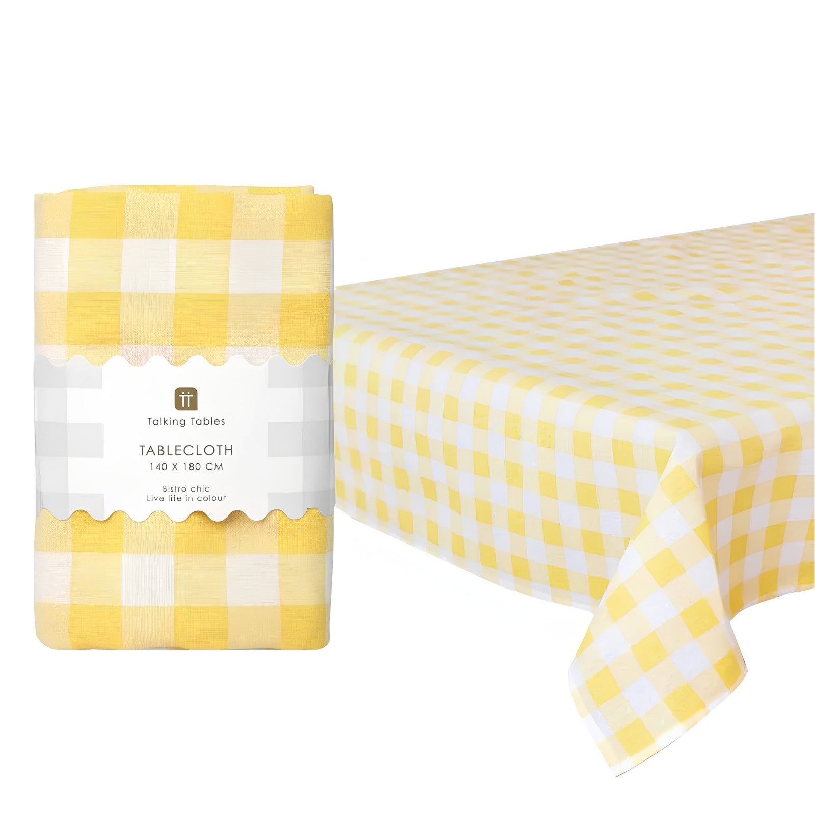 Gingham Tablecloth - Yellow
