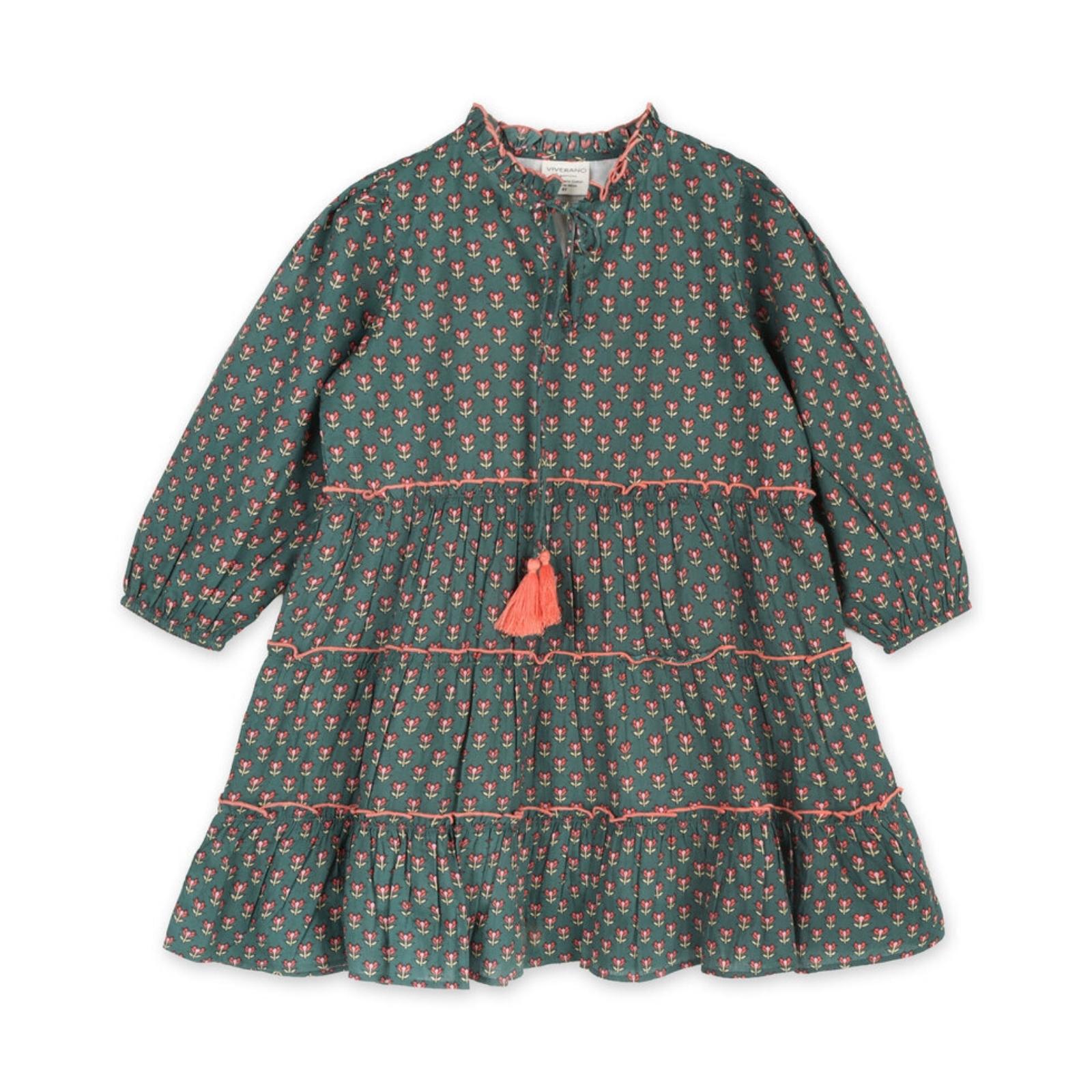 Jasmine Layered Dress - Forest Green