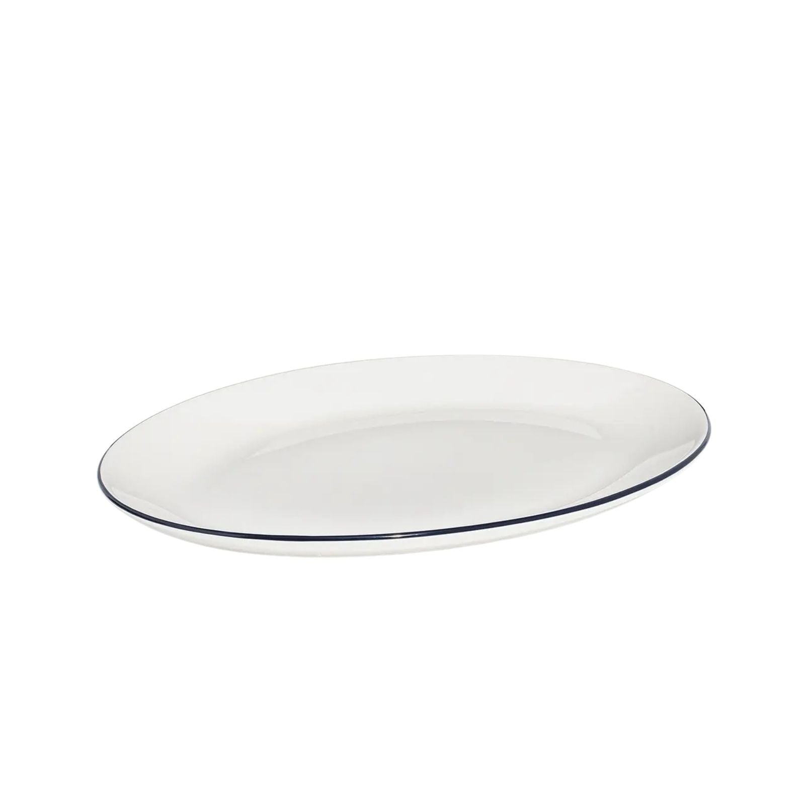 13'' Serving Platter - Navy Rim