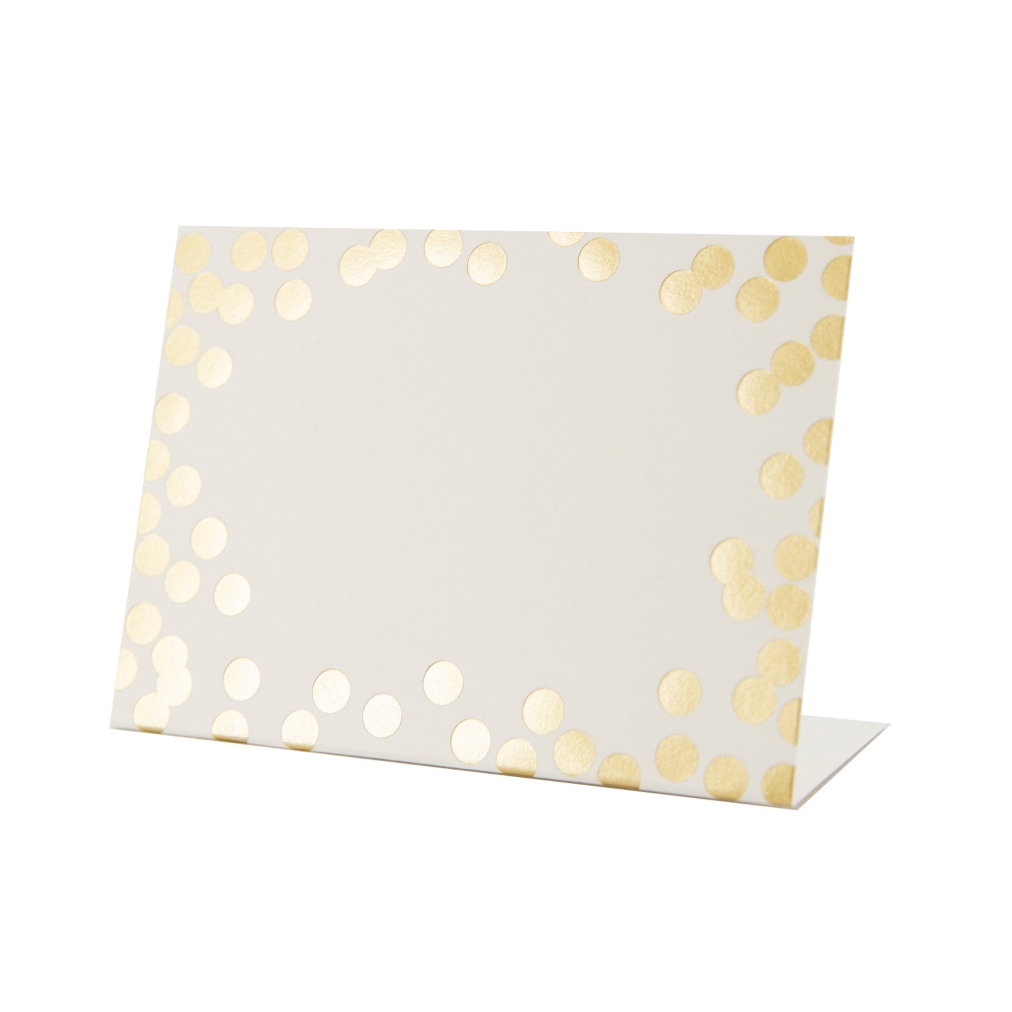 Gold Confetti Place Card