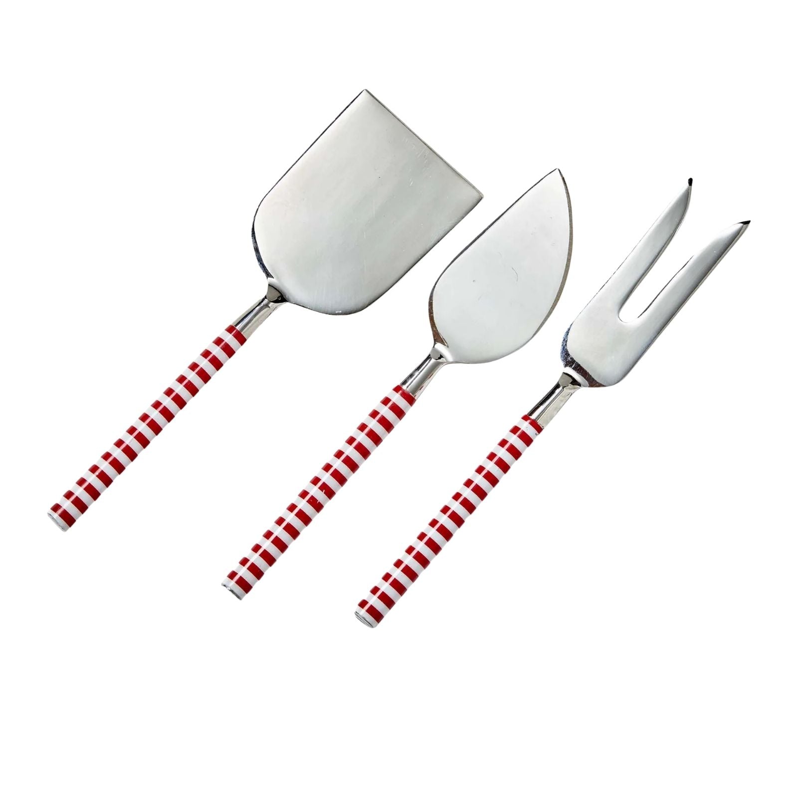Candy Stripe Cheese Utensils Set of 3