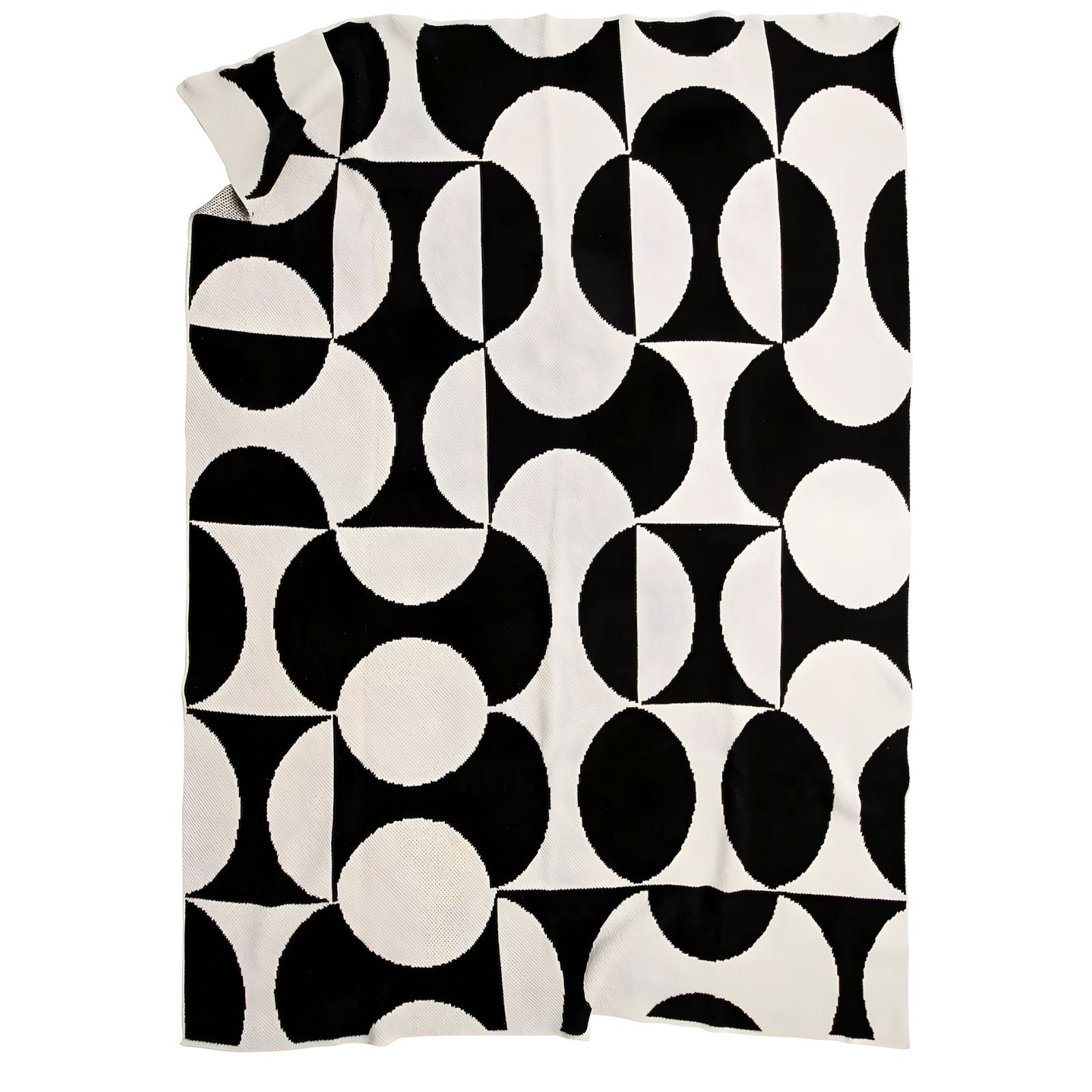 Puzzle Throw Blanket in Black