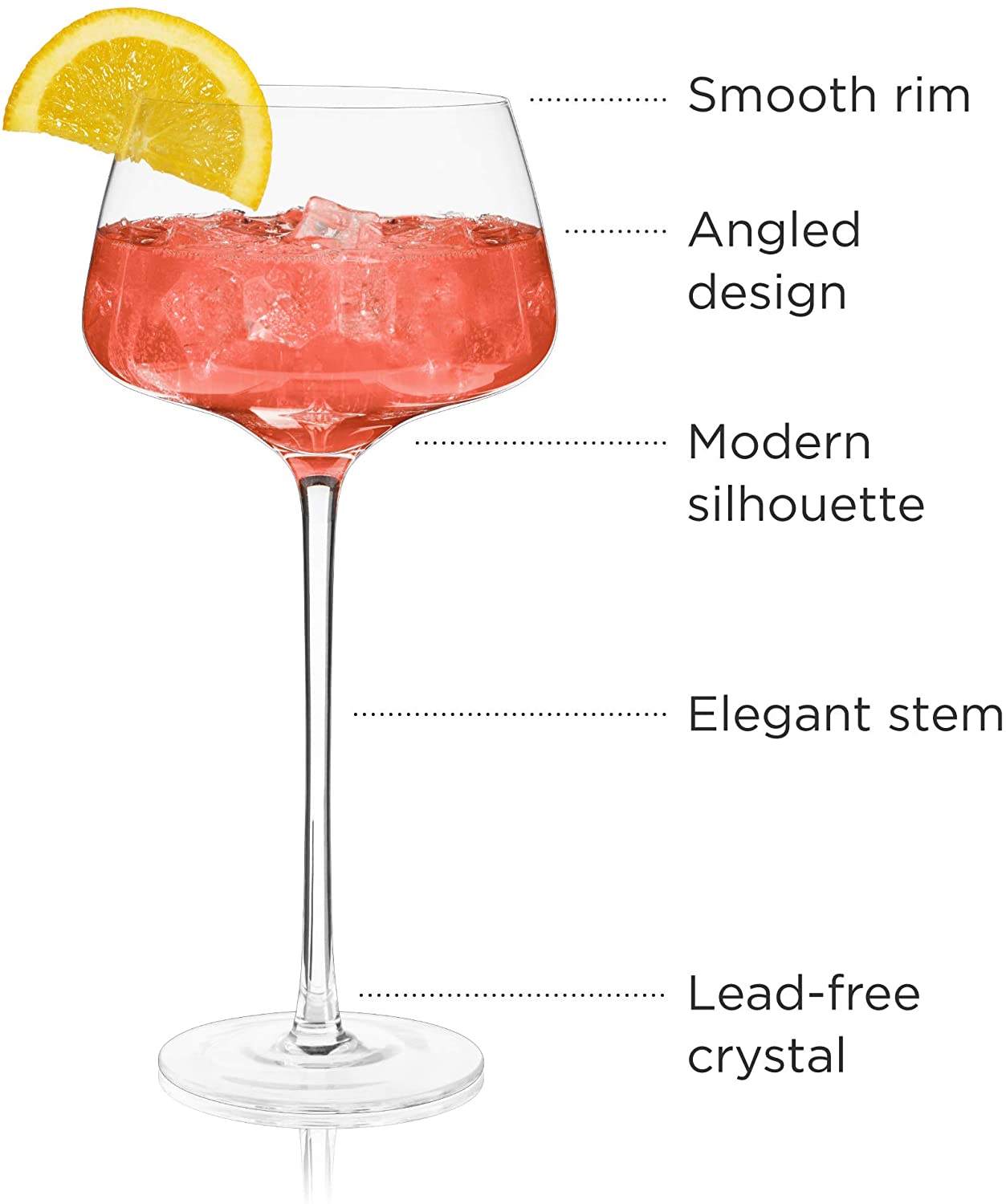 Angled Crystal Amaro Spritz Glass