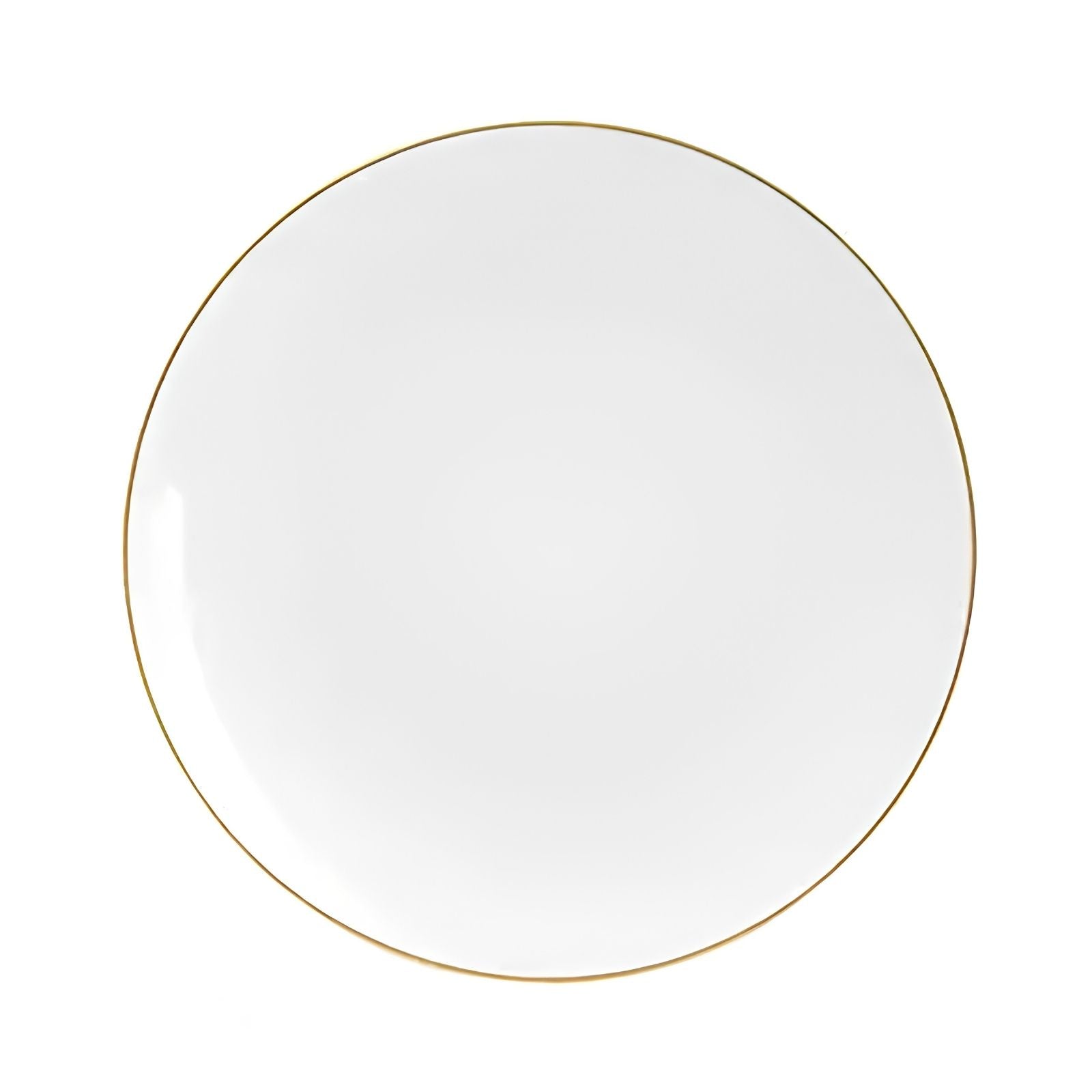 Gold Round Plastic Plates | 10 Pack