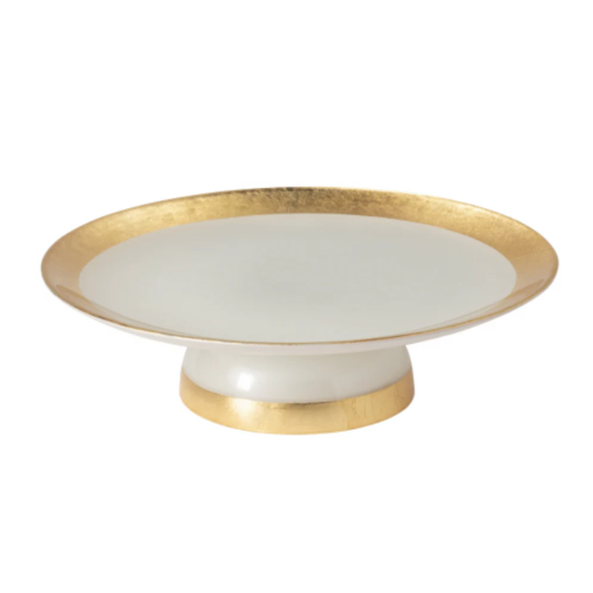 camilla-gold-glass-band-footed-plate