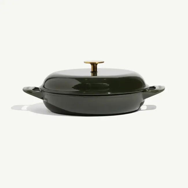 35-qt-enameled-cast-iron-braiser-willow-green 35-qt-enameled-cast-iron-braiser-willow-green